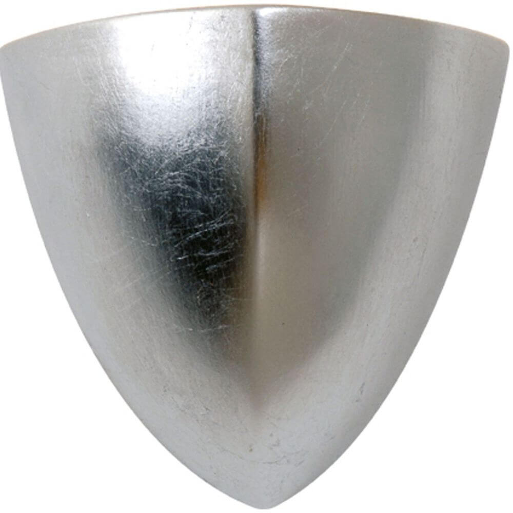 Lampa ścienna matteo piccola ceramiczny liść srebrny