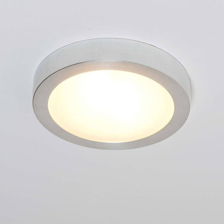Plafonnier à 2 lumières Spettacolo céramique argent dans un design argent moderne, rond et élégant.