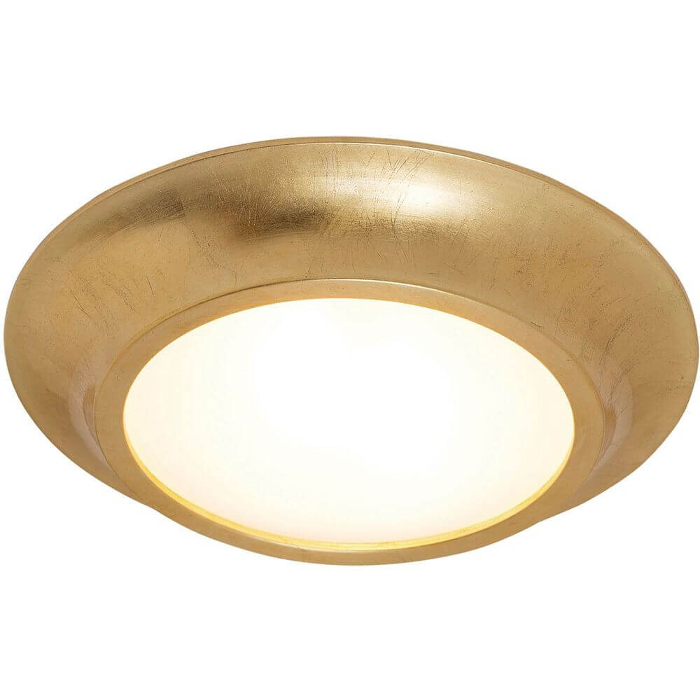Deckenleuchte 2-flammig Spettacolo Keramik Gold - elegante goldene Deckenlampe mit warmem Licht.