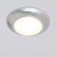 Wandleuchte 2-flammig Spettacolo Keramik Silber mit silberner Oberfläche und runder Lichtquelle.