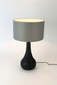 Tischlampe Rodolfo Holz Chintz mit Schirm Rund Ø 38cm