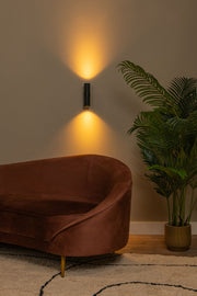 Væglampe Clubs 2 lyskilder Up & Down sort (1)