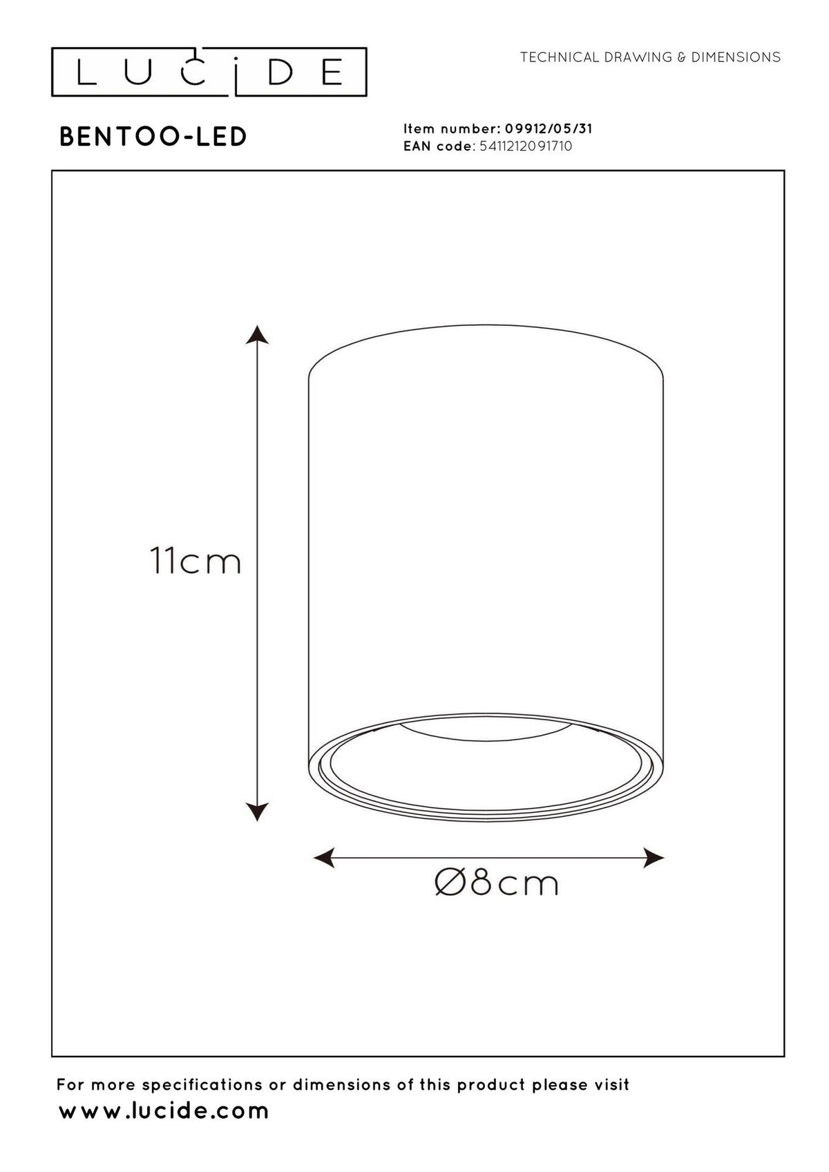 LED-Deckenspot Bentoo dimmbar (4)