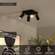 Faretti da soffitto Clubs a 4 luci orientabili e ruotabili (6)