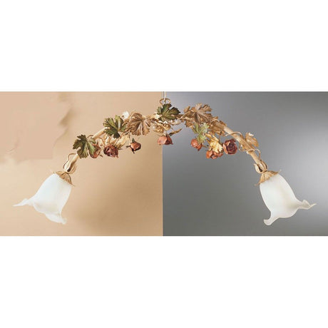 Roseto Balken 2-punktowa w kolorze starej bieli, naturalno-antyczna z florystycznymi zdobieniami i eleganckim designem