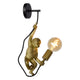 Wandleuchte Extravaganza Chimp Affenfigur Retro Schwarz, Gold (3)