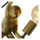 Wandleuchte Extravaganza Chimp Affenfigur Retro Schwarz, Gold (4)