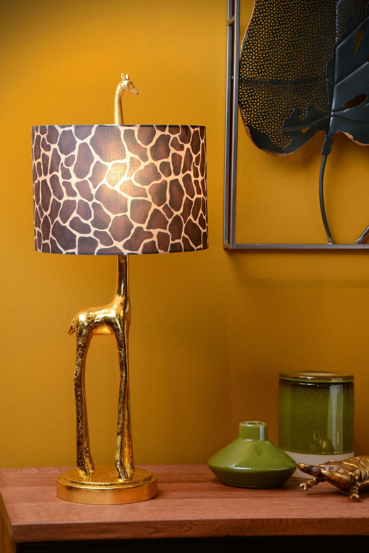 Tischleuchte Extravaganza Miss Tall Giraffe mit Stoffschirm (1)