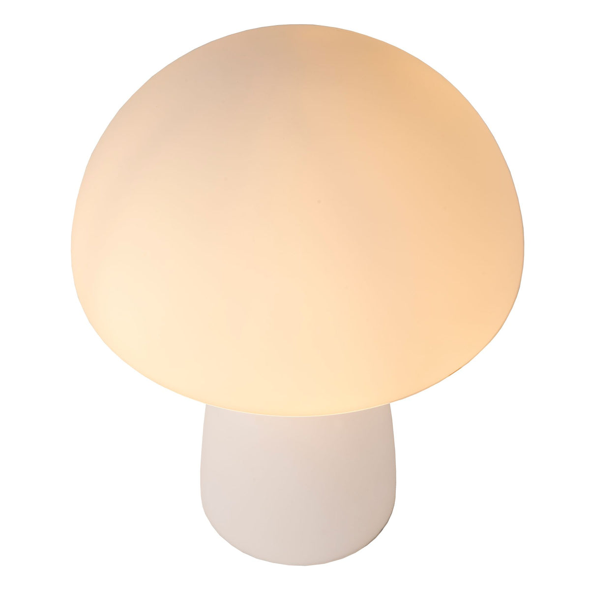 Lampada da tavolo Fungo con paralume in vetro a forma di fungo (3)