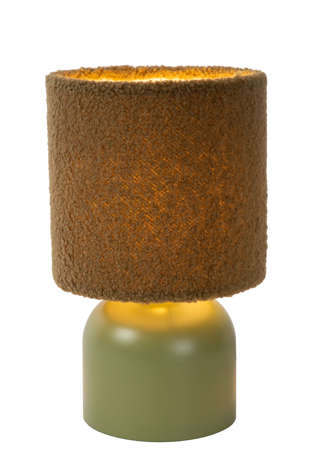 Lampe de table Woolly avec abat-jour rond en tissu Ø 16 cm (2)