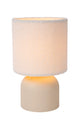 Lampe de table Woolly avec abat-jour rond en tissu Ø 16 cm (1)