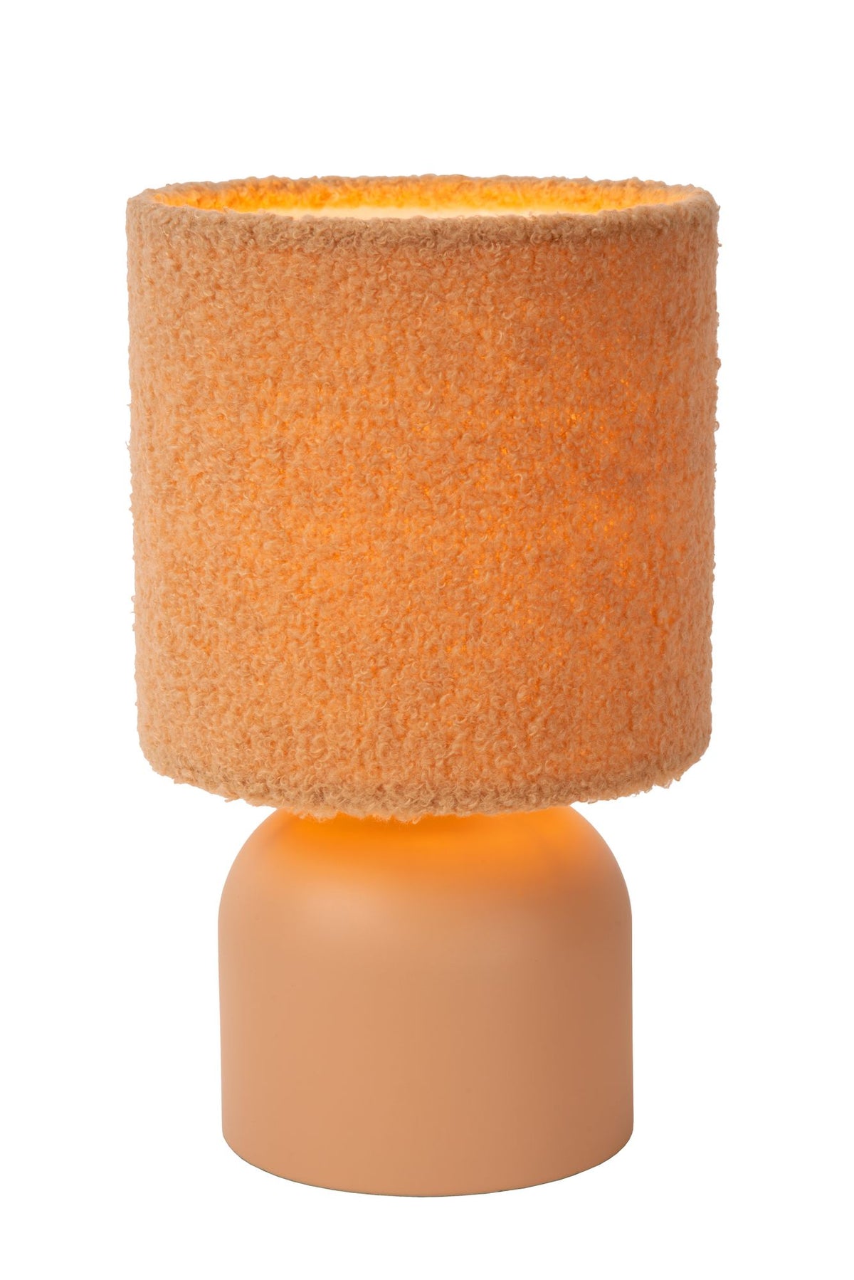 Lampe de table Woolly avec abat-jour rond en tissu Ø 16 cm (3)