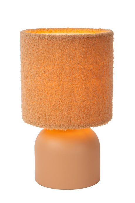 Tischleuchte Woolly mit rundem Stoffschirm Ø 16cm (3)