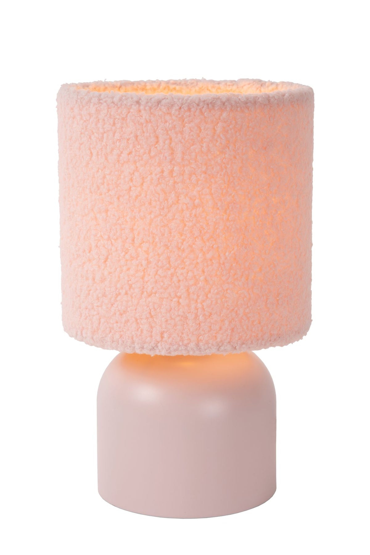 Lampe de table Woolly avec abat-jour rond en tissu Ø 16 cm (4)