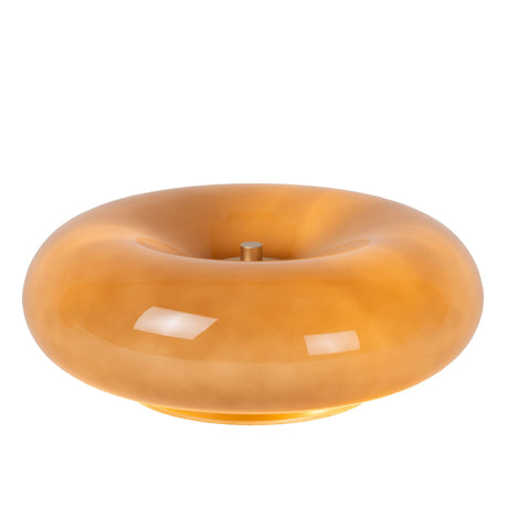Tischlampe Sentino 3-flammig mit Schirm aus Glas Ø 29,5cm (2)