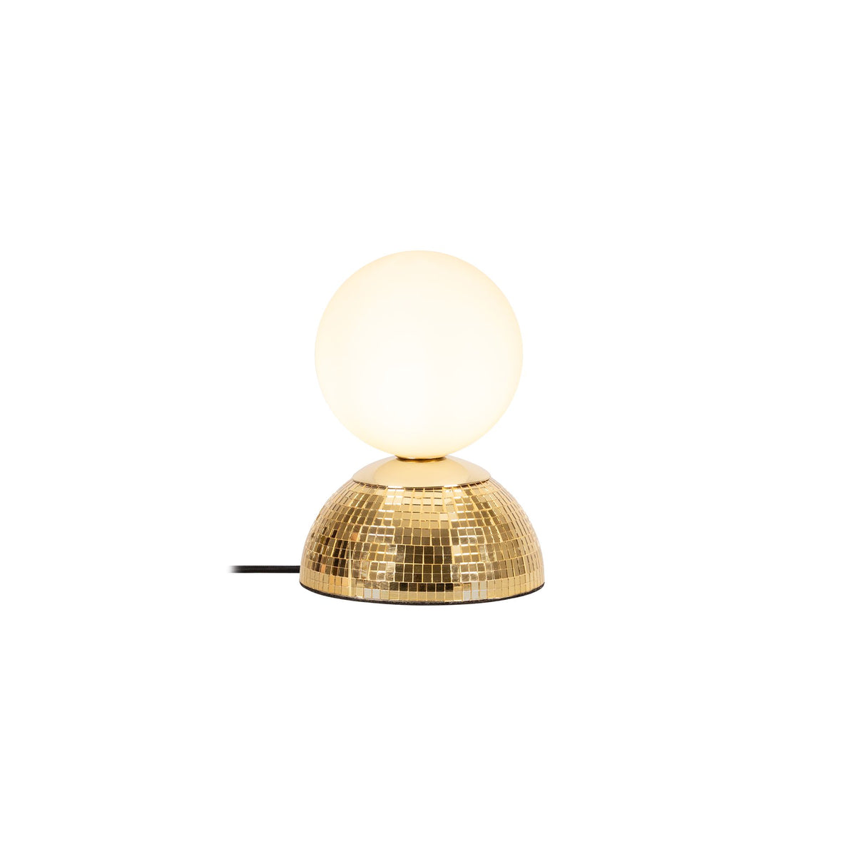 Tischlampe Glitzer mit Schirm aus Glas (2)