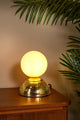 Tischlampe Glitzer mit Schirm aus Glas (5)