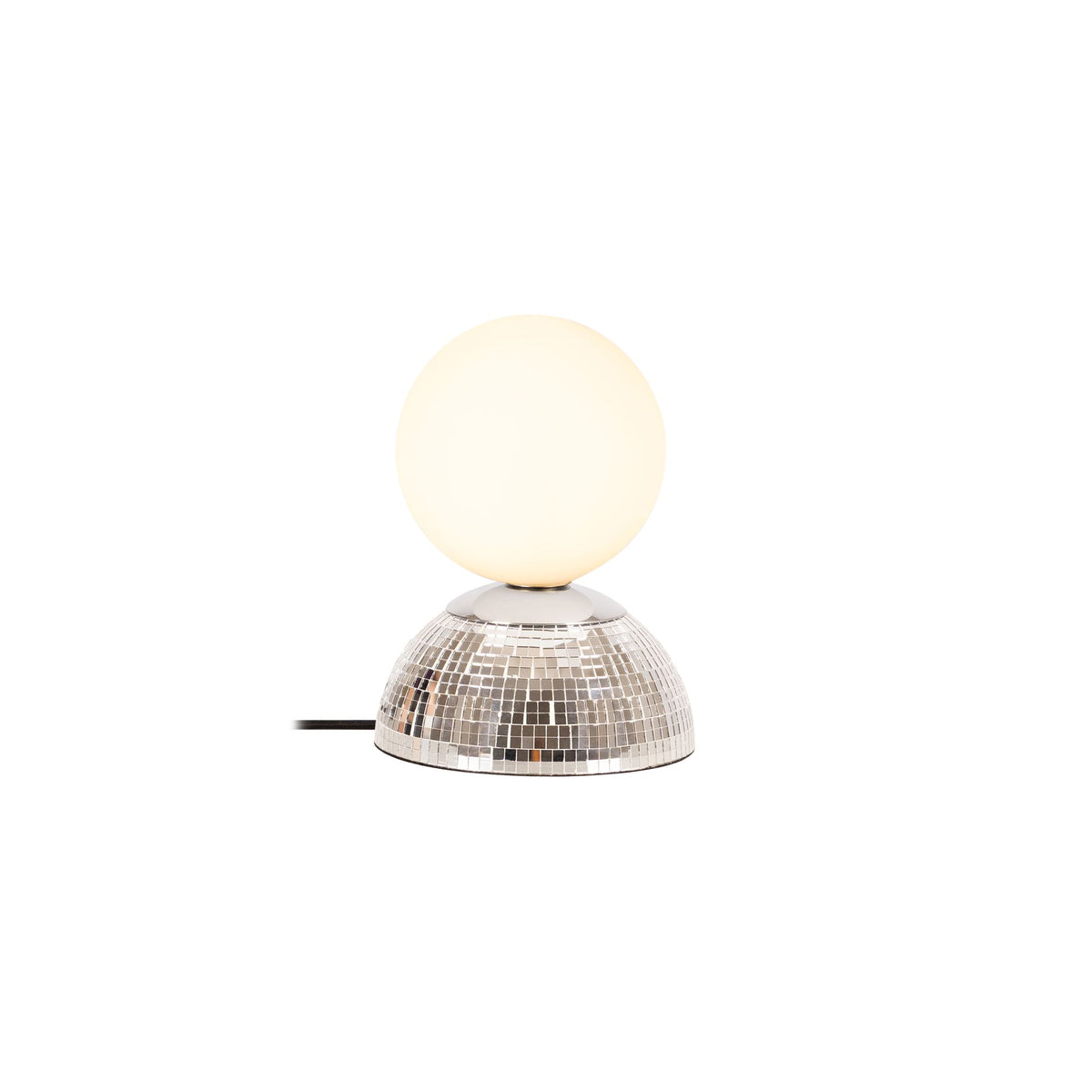 Tischlampe Glitzer mit Schirm aus Glas (4)