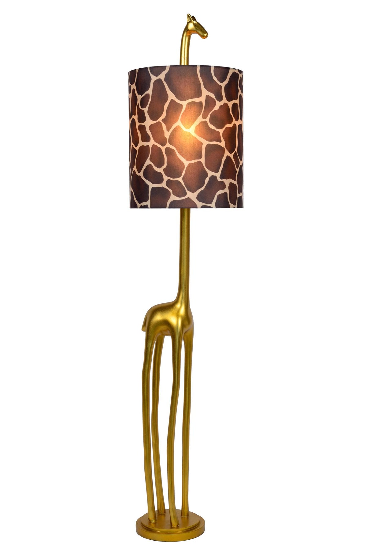 Stehleuchte Extravaganza Miss Tall Giraffe mit Stoffschirm Messing 160cm (2)