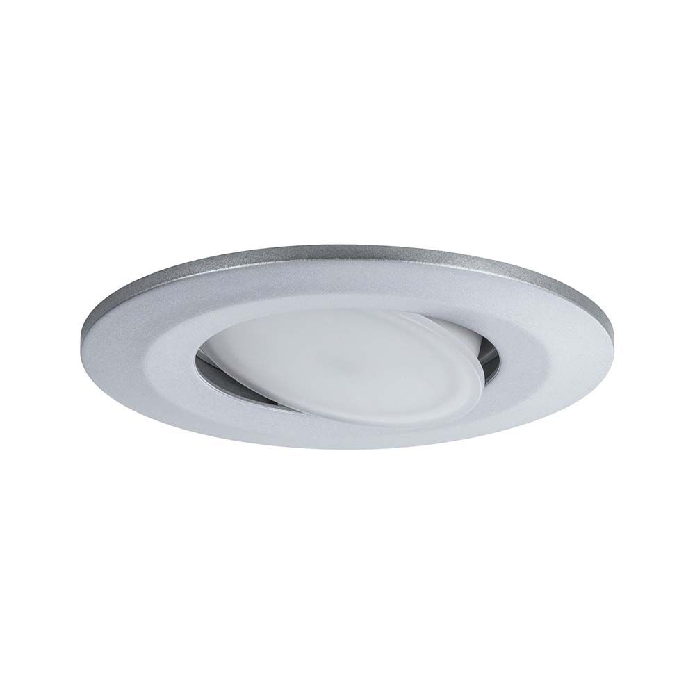 LED Einbaulampe Calla in Chrom-Matt, dimmbar, blendfrei, für Neuinstallationen und Austausch.