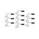 10er-Set LED Einbauleuchten Calla Dimmbar IP65 4000K Weiß - Set von 10 dimmbaren Einbauleuchten in Weiß matt.