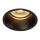 Horn GU10 Downlight rund Schwarz max. 50W - Stimmungsvolle Einbauleuchte mit besonderer Optik.