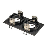 New Tria II GU10 Downlight rechteckig Schwarz