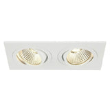 Nouveau Tria II LED Downlight Square blanc 2x6w 38 ° 3000K