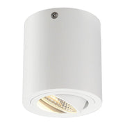 Triledo Round CL LED Aufbau Downlight Weiß 6W 38° 3000K dreh- und schwenkbare Deckenleuchte aus Aluminium