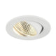New Tria LED Round Downlight Weiß 38° 3000K 3W in rundem Design mit warmweißer Beleuchtung.