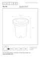 Projetor de encastrar no pavimento Biltin IP67 Ø 10,8cm Preto (5)