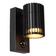 Foco de pared exterior Timbala con detector de movimiento IP44 Negro (1)