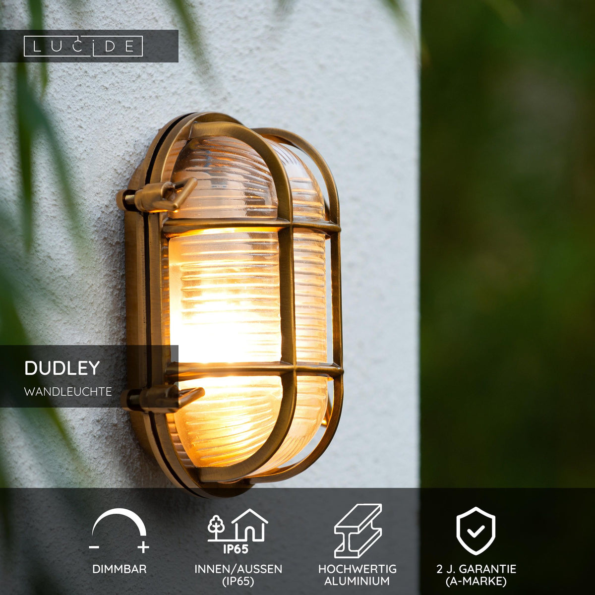 Außenwandlampe Dudley IP65 mit Glasschirm (7)