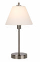 Tischleuchte Touch Touchdimmer mit Glasschirm Chrom (2)