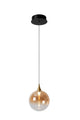 LED-Pendelleuchte Gisela dimmbar Glasschirm Amber (2)