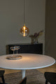 LED-Pendelleuchte Gisela dimmbar Glasschirm Amber (1)