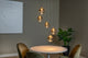 LED-Gisela pendant light 5-light dimmable glass amber 48cm (3)