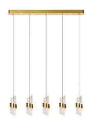 LED-Lampada a sospensione Kligande a 5 luci dimmerabile rettangolare (1)
