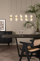 LED-Pendelleuchte Kligande 5-flammig dimmbar rechteckig (3)