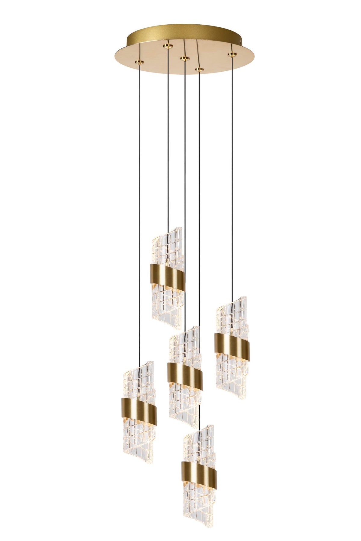LED-Pendelleuchte Kligande 5-flammig dimmbar rund (1)