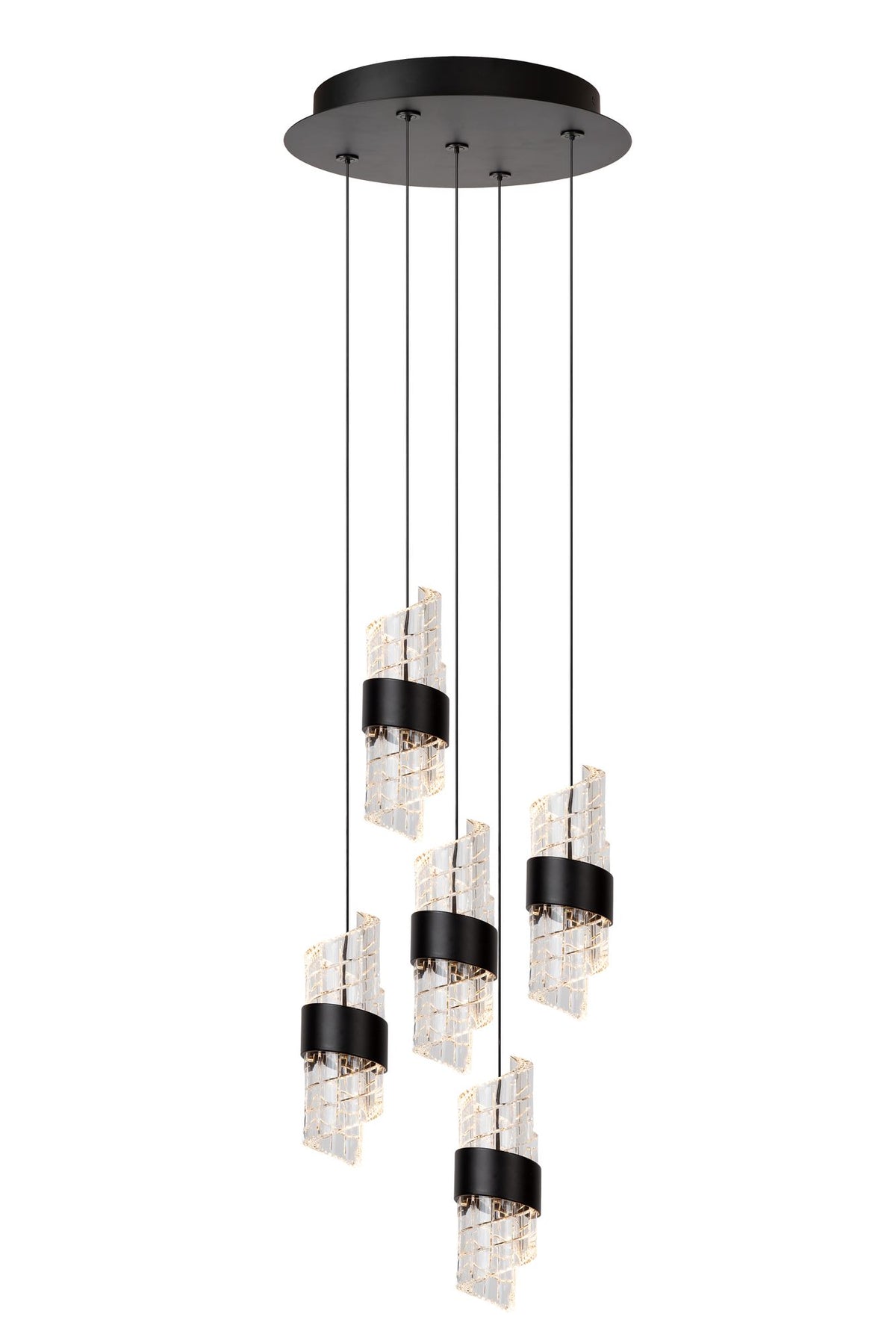 LED-Pendelleuchte Kligande 5-flammig dimmbar rund (2)