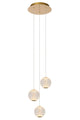 LED-Candeeiro suspenso Cintra de 3 luzes, regulável em altura e com regulação de intensidade Ø 25cm (2)
