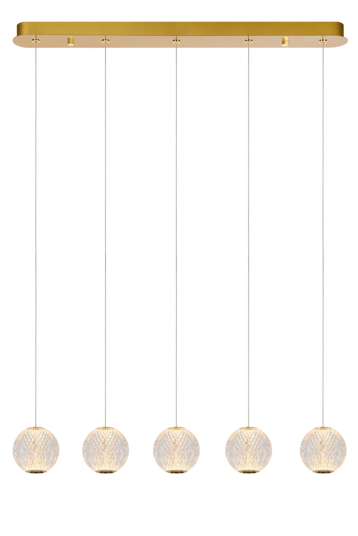 LED-pendant lamp Cintra 5-light dimmable rectangular (2)