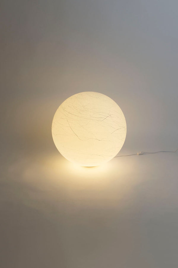 Tischlampe Moon Medium Kunststoff Rund Ø 30cm Weiß (1)