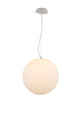 Pendellampe Moon Grande kunststof rund Ø 40 cm hvid 