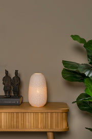 Lampe de table Flores en porcelaine blanc Ø 14,1 cm (1)