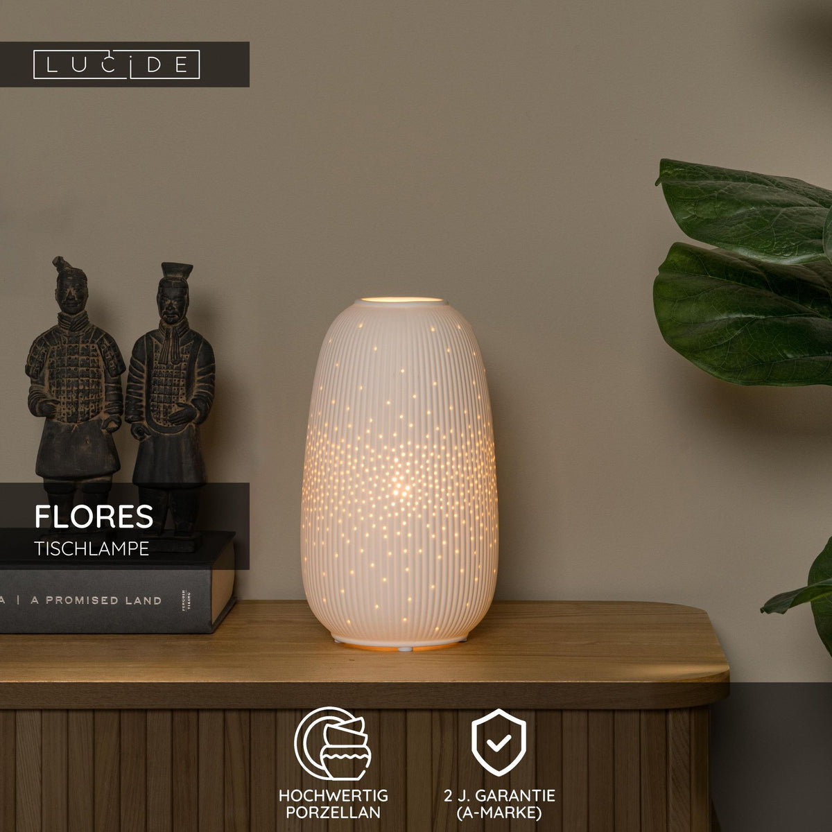 Table lamp Flores porcelain white Ø 14.1 cm (3)