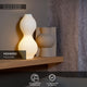 Lampe de table Momoro en porcelaine 40,2cm blanc (4)