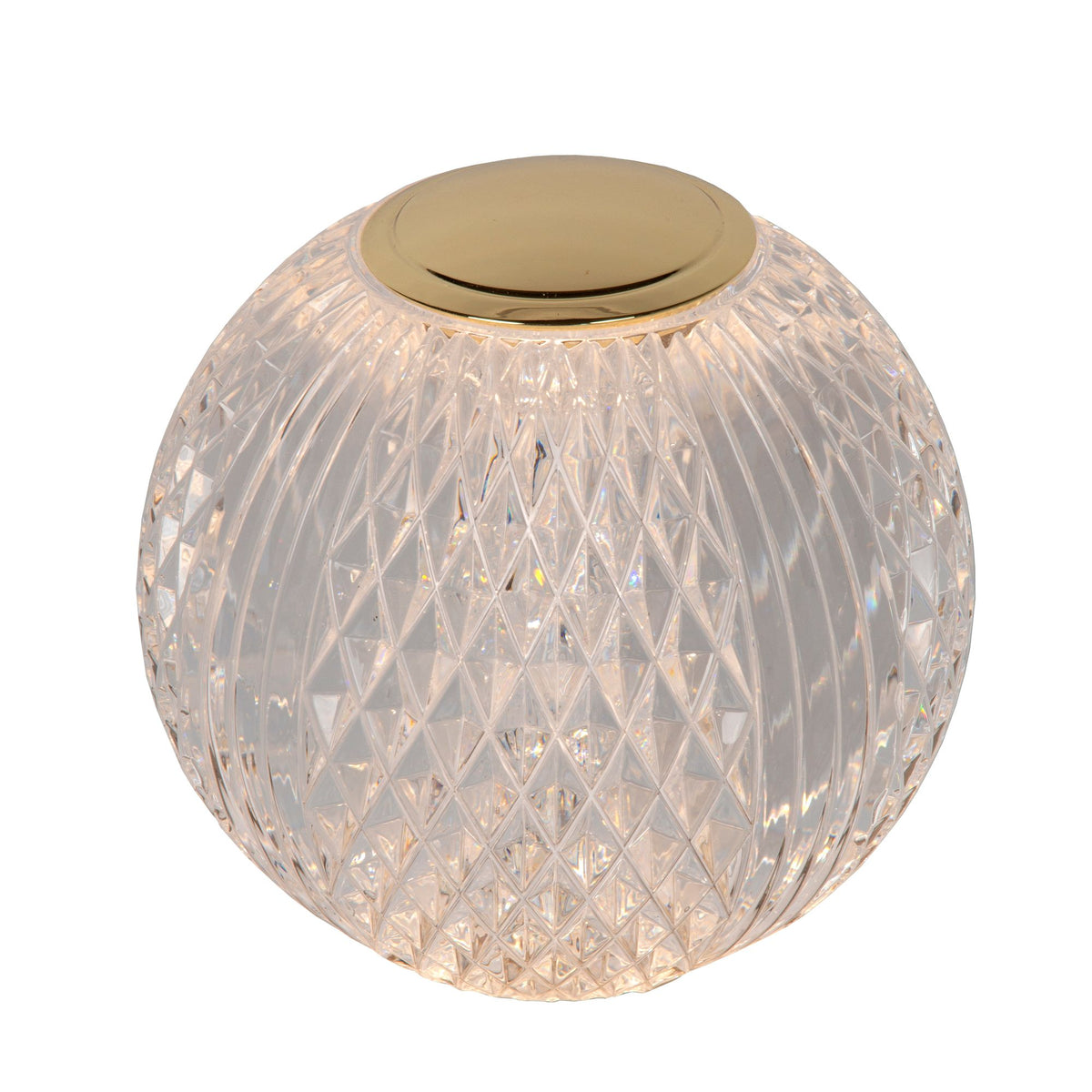 LED-Tischlampe Cintra mit Akku und Touchdimmer Ø 9cm Transparent (4)