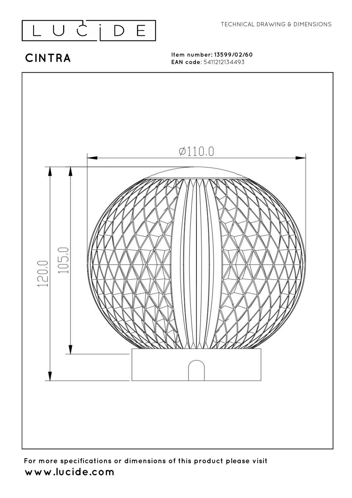 LED-Tischleuchte Cintra mit Akku und Touchdimmer Ø 11cm (7)